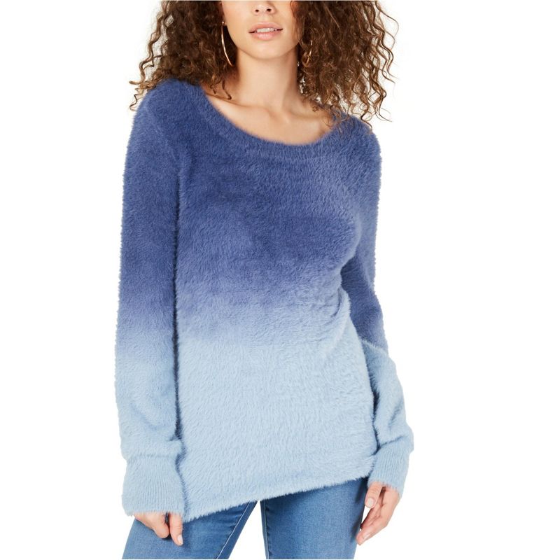 I.N.C International Concepts Womens INC Ombre Pullover Sweater, blue, Medium