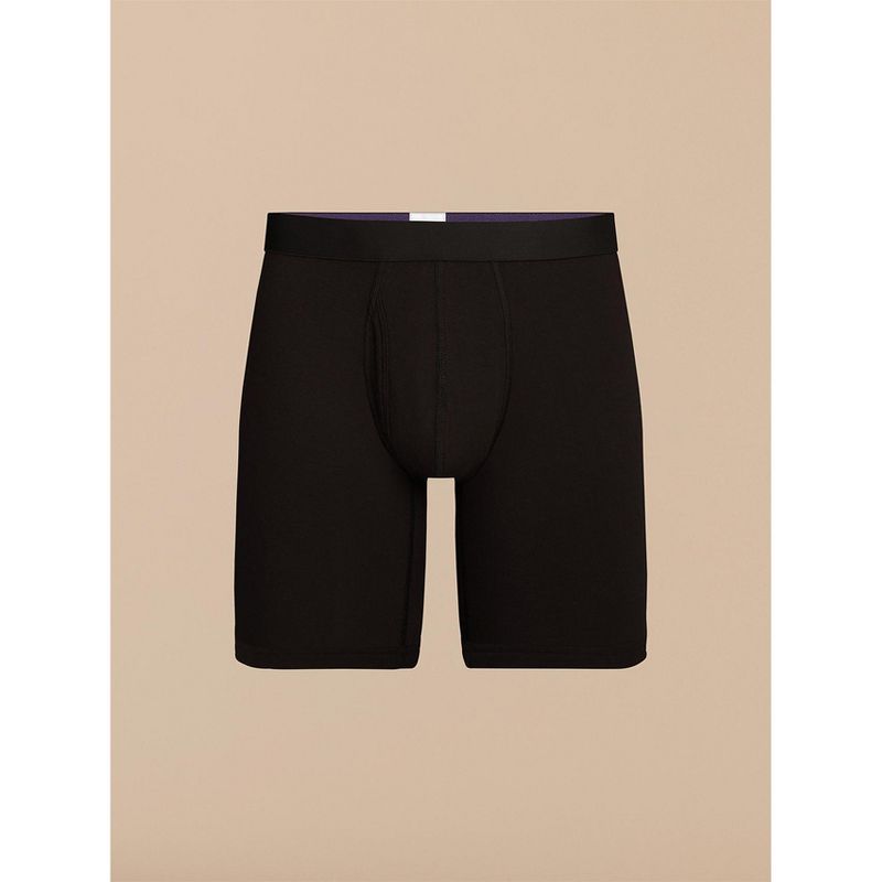 MeUndies Men UltraModal™ Core Long Boxer Brief w/ Fly | Black Small