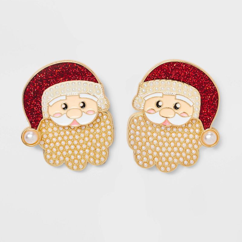 SUGARFIX by BaubleBar Clause for Celebration Earrings - Red
