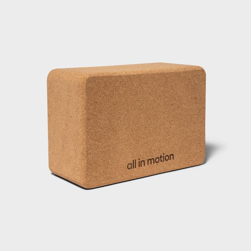 Cork Yoga Block - Brown - All In Motion™: Tan Cork Accessory