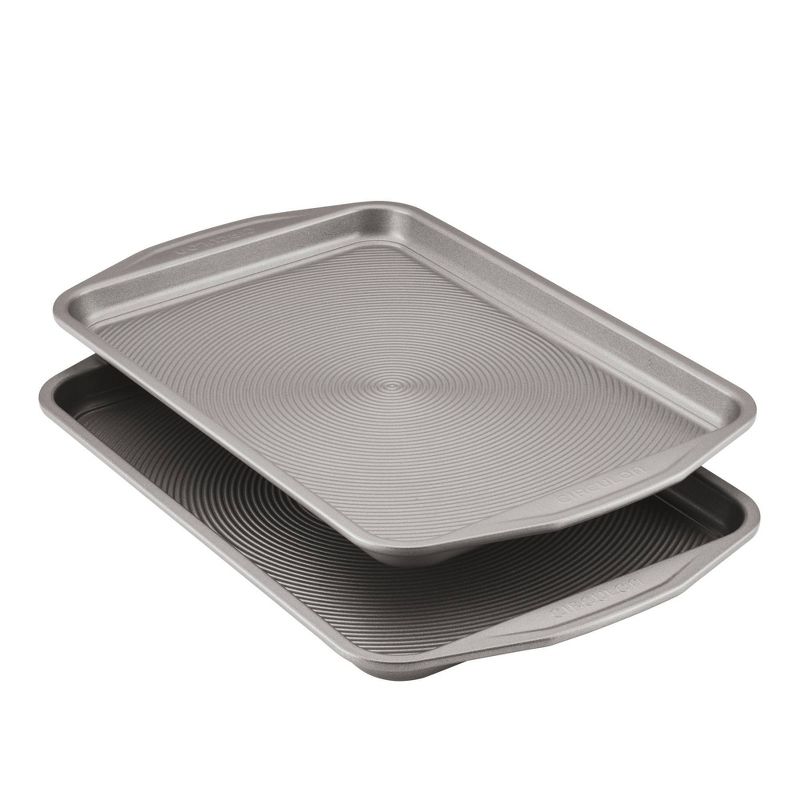 Circulon 2 Piece Non-stick Cookie Pan Set: Carbon Steel Bakeware, Even-Heating, Oven-Safe to 450°F, Hand Wash