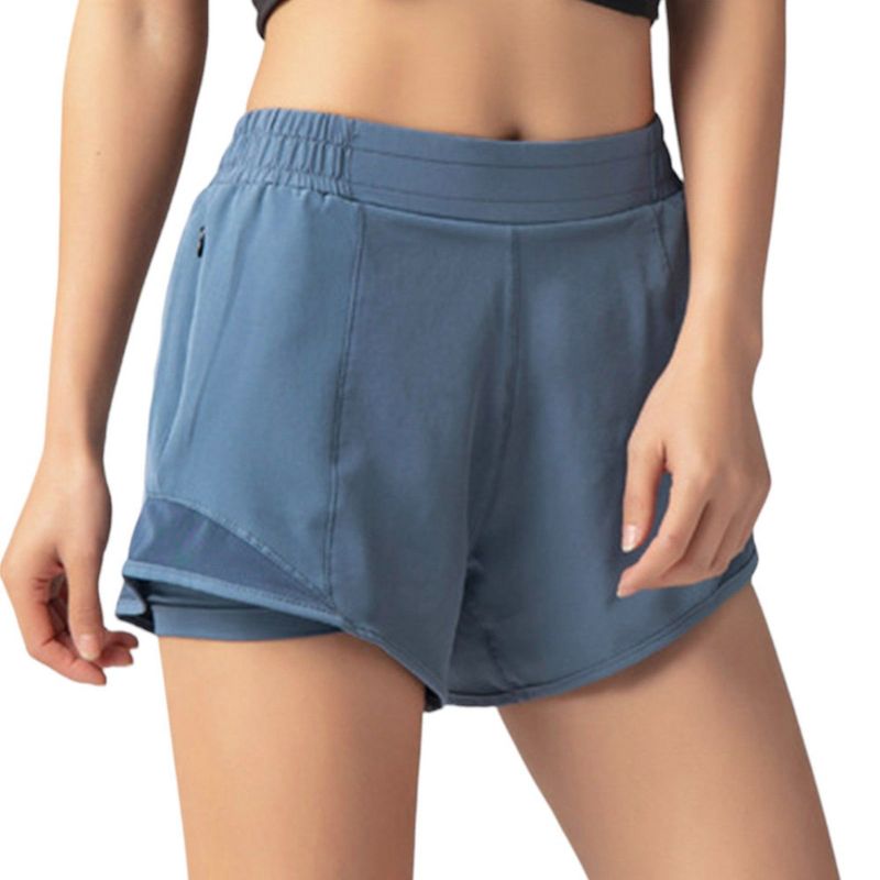 Anna-Kaci Active Women's Workout Shorts Athletic Sports Running Shorts Active Yoga Gym Sport Shorts- Medium, Blue