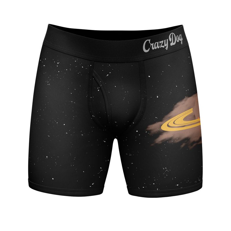 Mens Gas Giant Boxer Briefs Funny toot Joke Gift for Dad Graphic Novelty Underwear - Crazy Dog Boxer Briefs Gift for Dad Gas Giant L