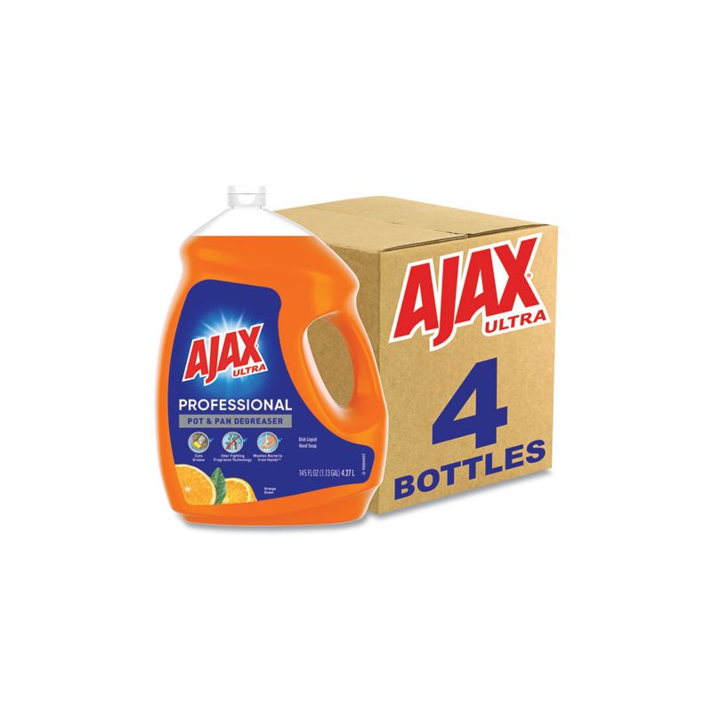 Ajax Dish Detergent, Orange Scent, 145 oz Bottle, 4/Carton
