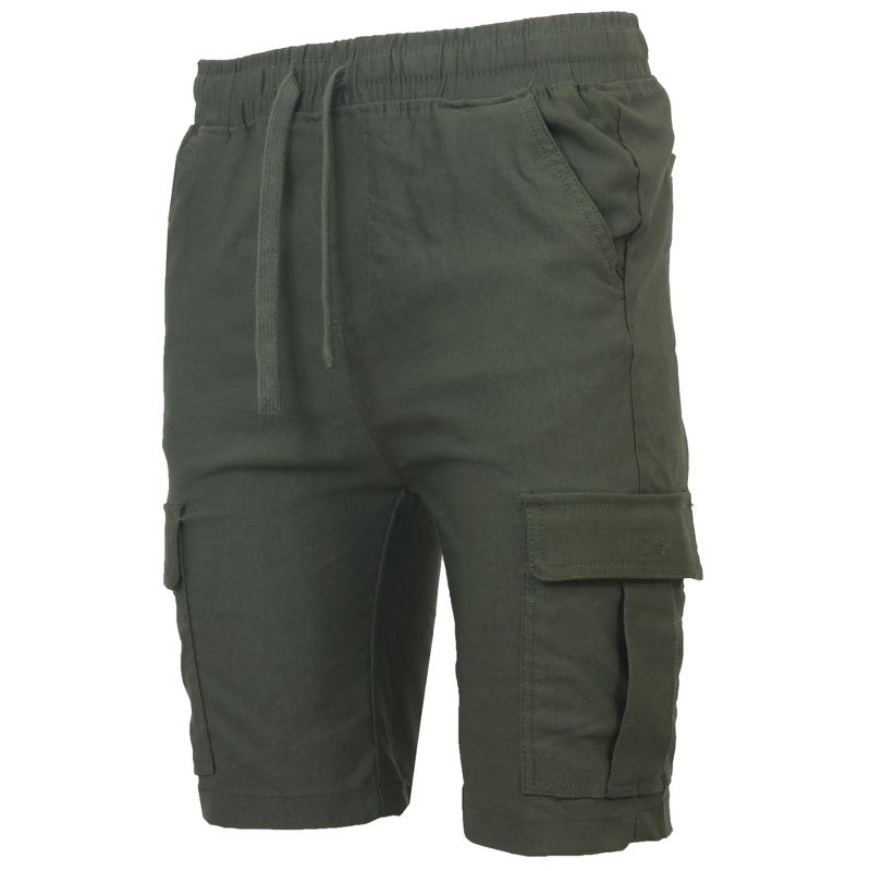 Galaxy By Harvic Men’s Slim Fit Super Flex Stretch Cargo Jogger Shorts