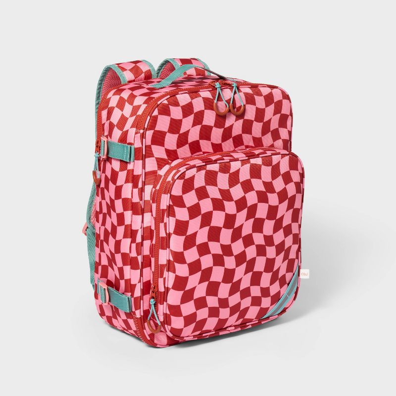 Kids' 22L Travel Backpack Pink Checkered - Cat & Jack™: Check Style, Ages 5+