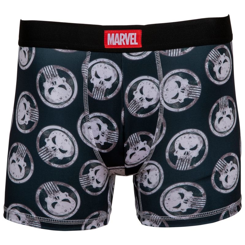 Mens Punisher Symbols Underwear Boxer Briefs - Small (28-30)