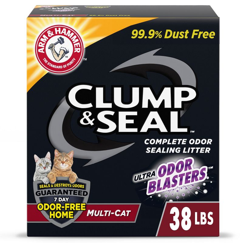 Arm & Hammer Clump & Seal Multi-Cat Litter - 38lbs