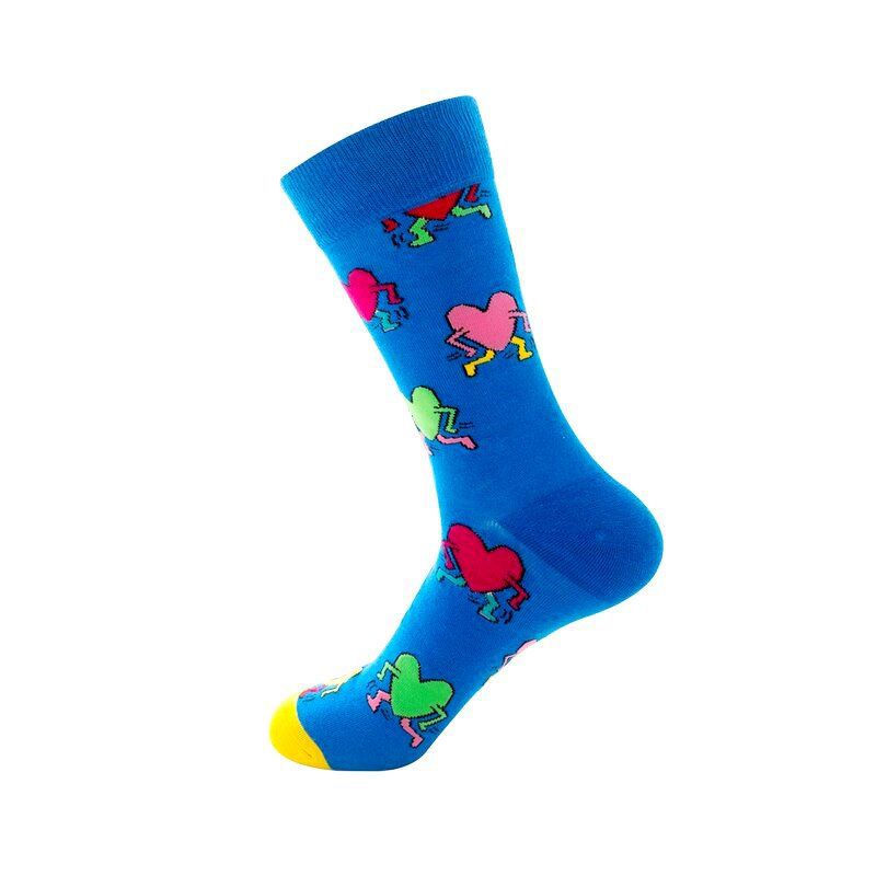 Running Heart Socks (Men's Sizes, Adult Large) from the Sock Panda