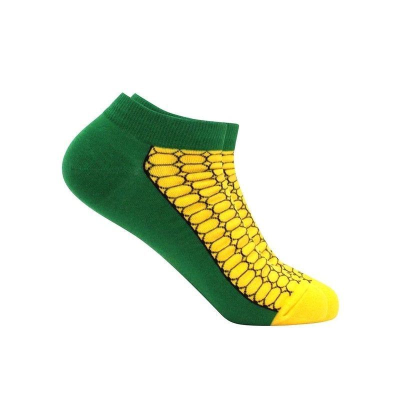 Corn of the Cob Ankle Socks (Men's Sizes, Adult Large) from the Sock Panda