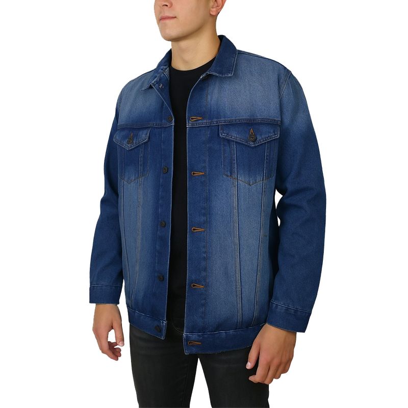 Blu Rock Men’s Regular Fit Classic Denim Jacket