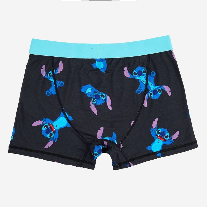 Men's Lilo & Stitch Boxer Briefs - Black M
