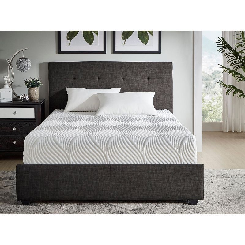 Kumasinova Queen Size 10 Inch Green Tea Gel-Infused Memory Foam Hybrid Mattress with CertiPUR-US Certified,Mattress in a Box,White