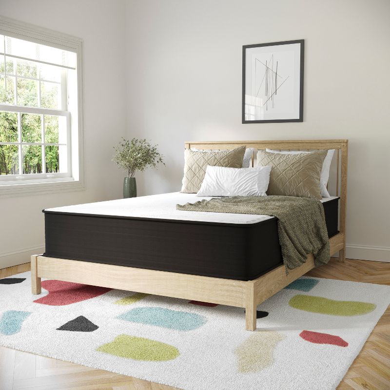 Flash Furniture 12" Hybrid Foam and Pocket Spring Mattress, Queen Mattress in a Box