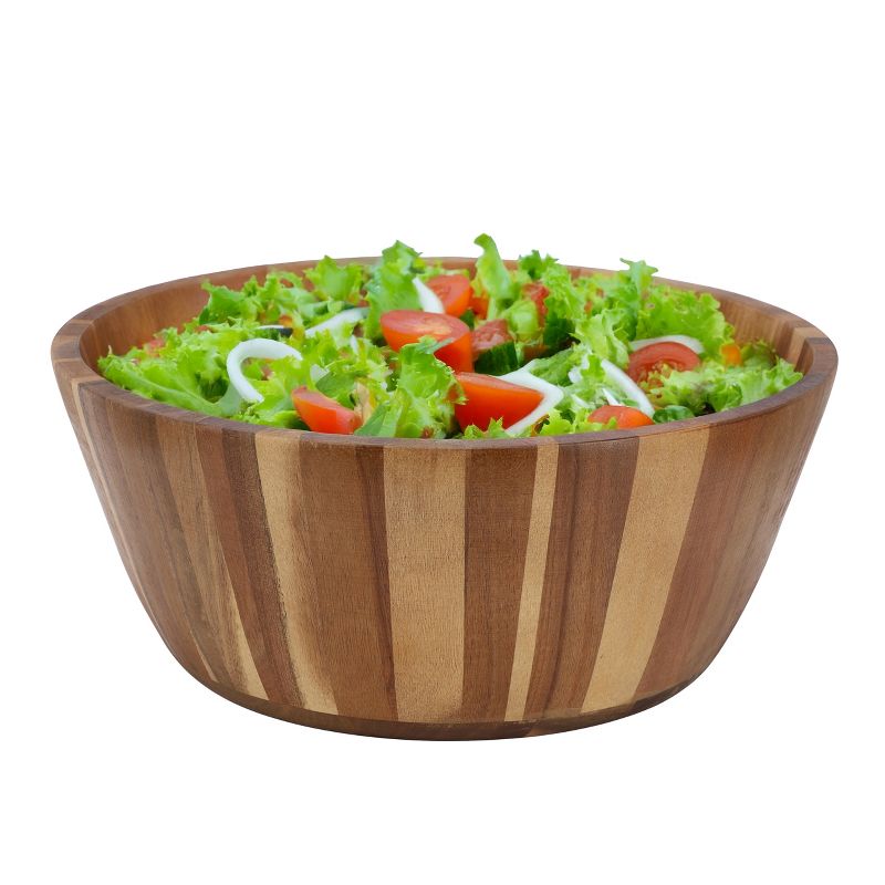 MegaChef 13.8 Inch LarJumbo ge Acacia Wood Salad Bowl