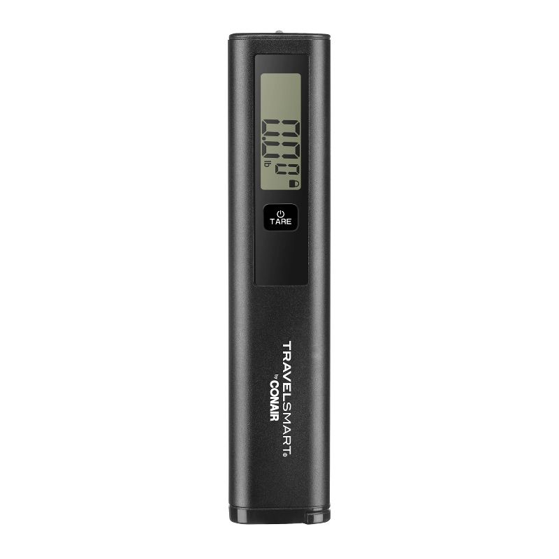 Travel Smart Digital Luggage Scale - Black: Maximum Capacity 80 lbs, Solid Pattern