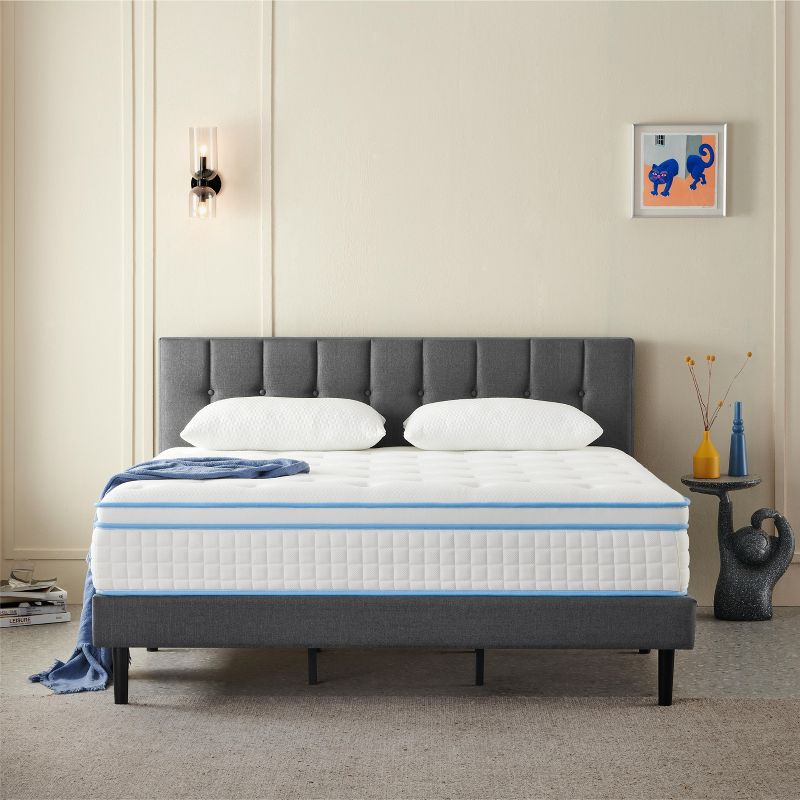 Wuleitex 12 Inches Queen Size strong support firm Hybrid Mattress with Individual Pocket Coils