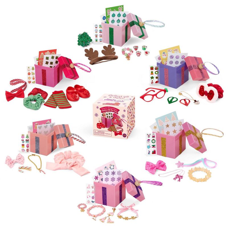 Our Generation Surprise Decorations Holiday Gift Box Series Limited Edition Collectible Ornaments & Mystery Box Accessories for 18" Doll
