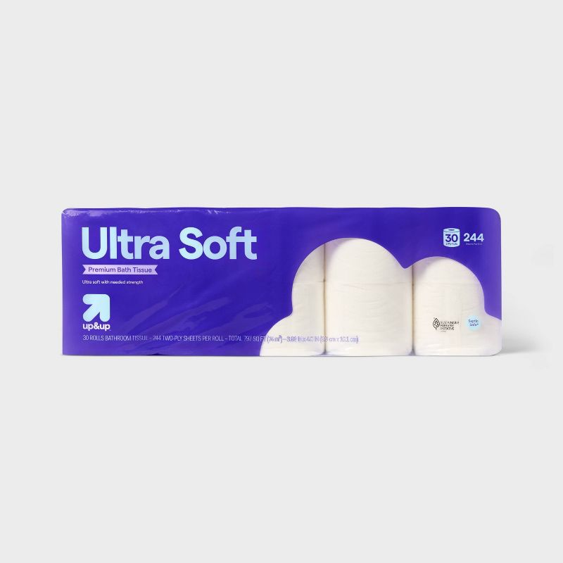 Premium Ultra Soft Toilet Paper - 30 Rolls - up&up™