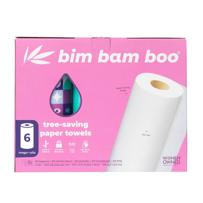 Bim Bam Boo Bamboo Paper Towels - 6pk