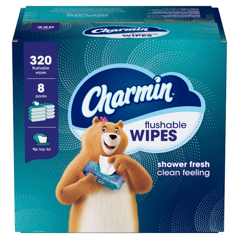Charmin Flushable Wipes - 8pk/40ct
