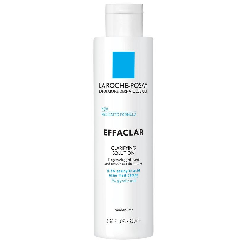La Roche Posay Effaclar Face Salicylic Acid Toner Clarifying Solution with Medicated Formula - 6.76oz