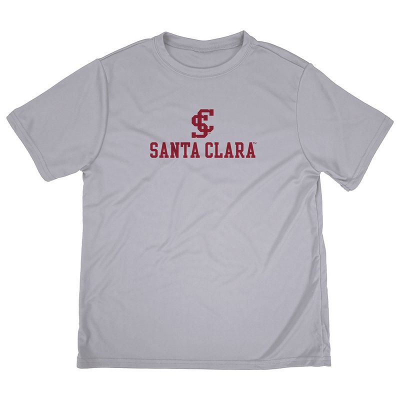 Boys' Santa Clara University Sport T-Shirt Primary Logo Athletic Heather X Small