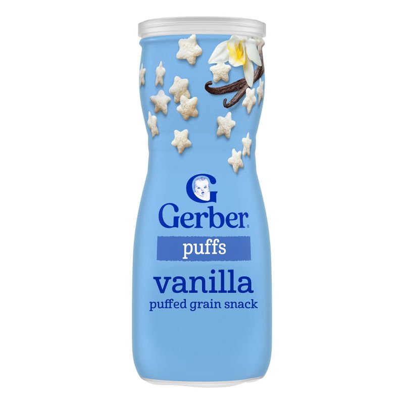 Gerber Non-GMO Baby Food Vanilla Puffs Baby Snack- 1.48oz