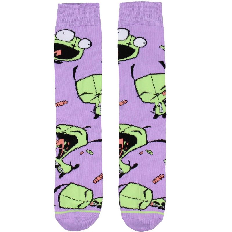 Invader Zim Gir Grr Space Athletic Mid-Calf Crew Socks For Men Women 1 Pair