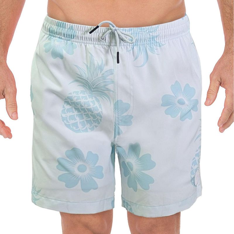 UZZI Amphibious Gear Men's Pineapples Swim Trunks | Jade X Large