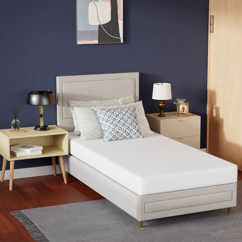 FDW 6 Inch Twin Gel Memory Foam Mattress,Mattress in a Box with Washable and Removable Zipper Cover,Fiberglass Free,CertiPUR-US Certified