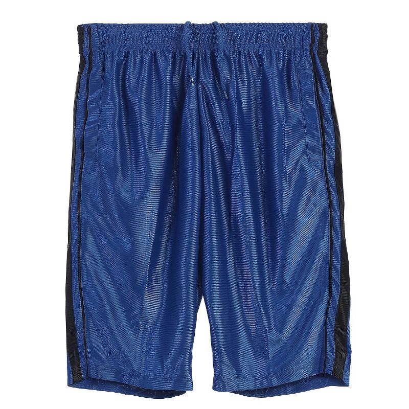 Gioberti Men's Sports Athletic Basketball Shorts, Elastic Waist, Royal Blue, Small