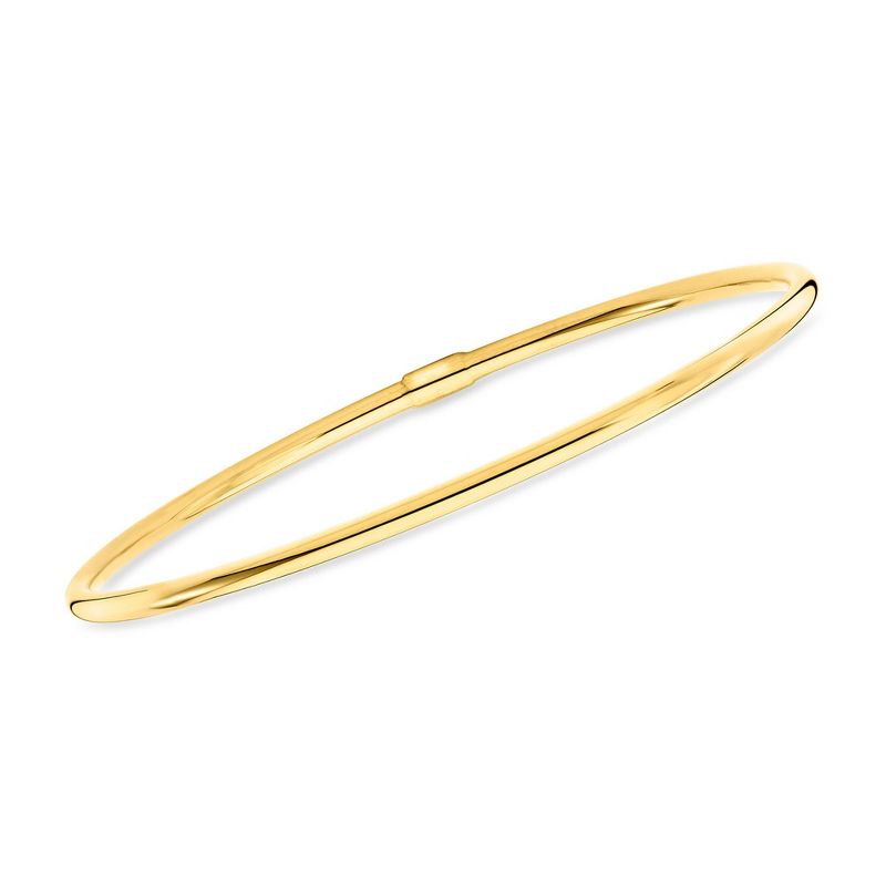 Ross-Simons Italian 10kt Yellow Gold Bangle Bracelet Size 7