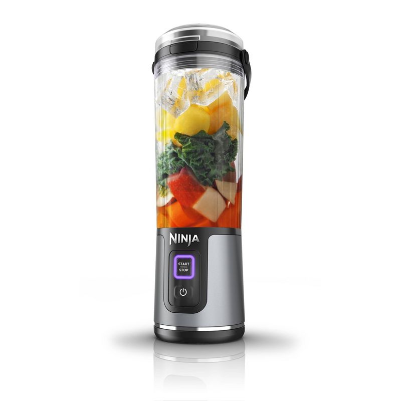 Ninja Blast 18oz Portable Blender Black: Cordless Personal Smoothie Blender, Stainless Steel Blades, Dishwasher-Safe