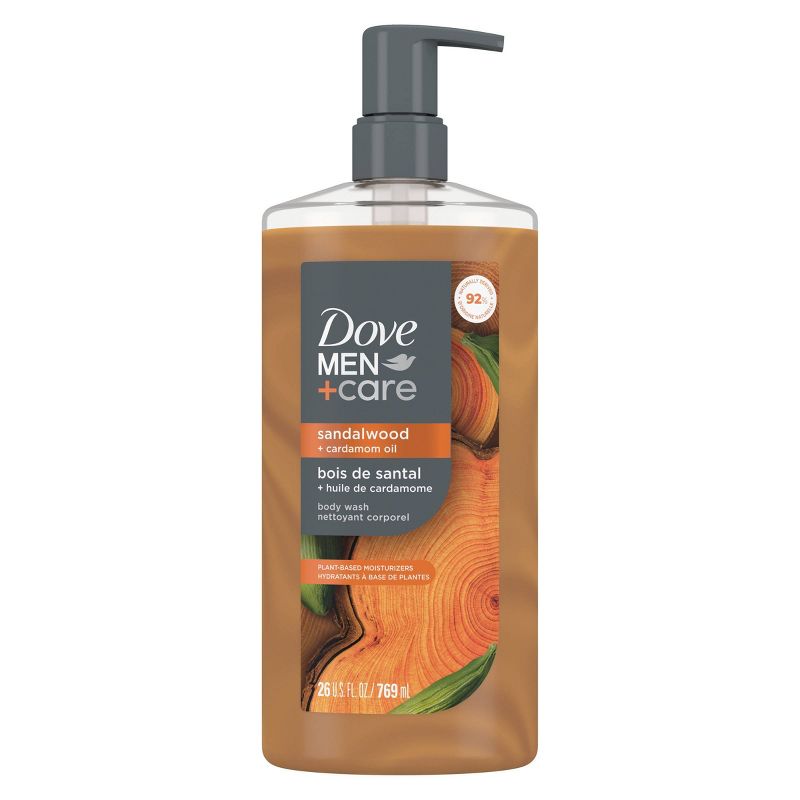 Dove Men+Care Restore Plant Based Body Wash - Sandalwood & Cardamom Oil - 26 fl oz