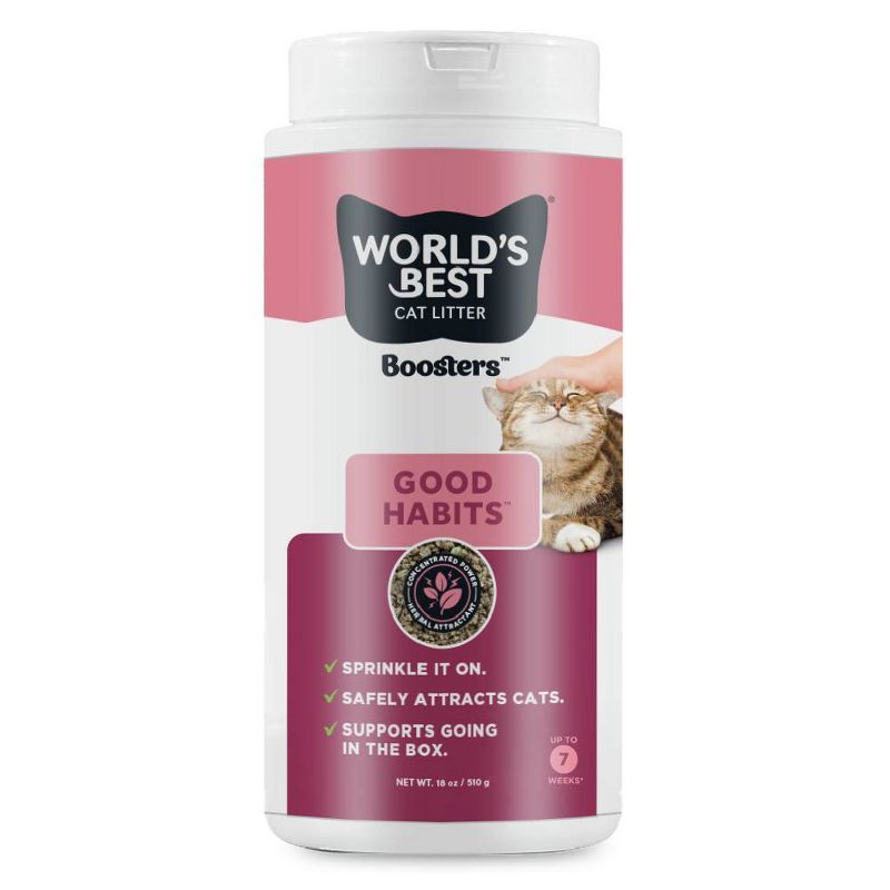 World's Best Good Habits Boosters Cat Litter Additives - 18oz