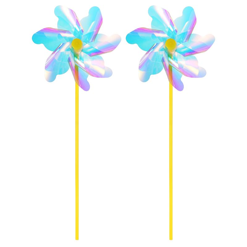 Unique Bargains Colorful Garden Outdoor Decor Wind Spinners 2 Pcs