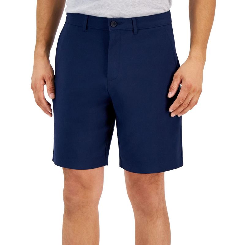 Alfani Mens Classic Casual Chino Shorts, darkblue, 36