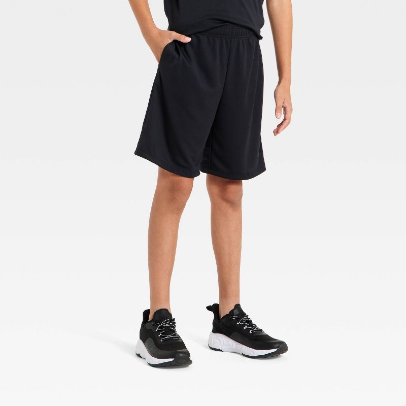 Boys' 'At the Knee' Court Active Shorts - All In Motion™ Black S