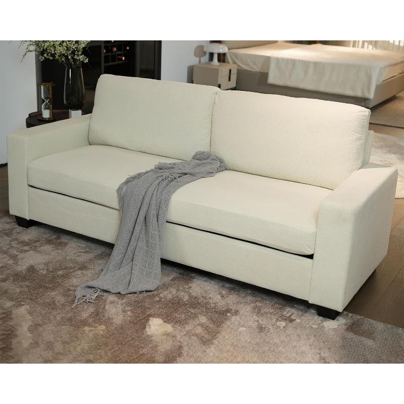 83" Comfy Sofa, 3 Seater Sofa for Living Room, Couch Clound Couch with Deep Seats and Wide Armrests, Easy to Clean with Removable Covers