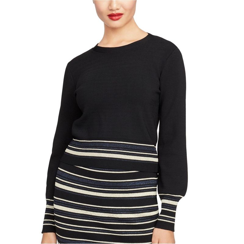 Rachel Roy Womens Tie-Back Pullover Sweater, bluegray, X-Large
