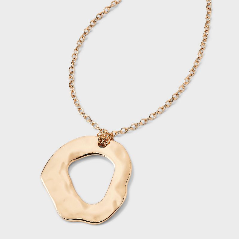 Organic Ring Pendant Necklace - Universal Thread™ Gold
