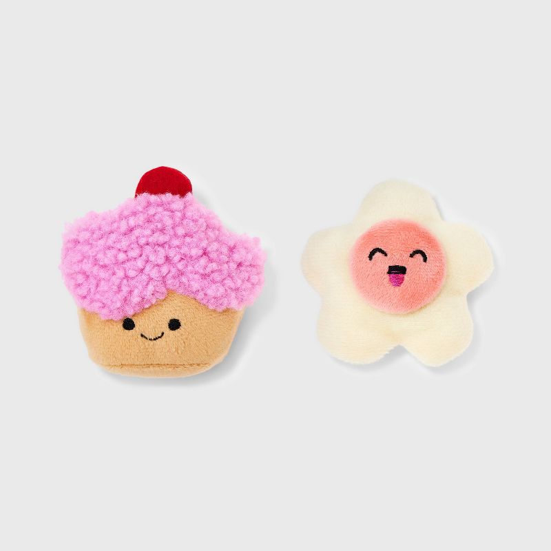 Cookie and Cupcake Dessert Pastry Cat Plush Toy Set - 2pc - Boots & Barkley™