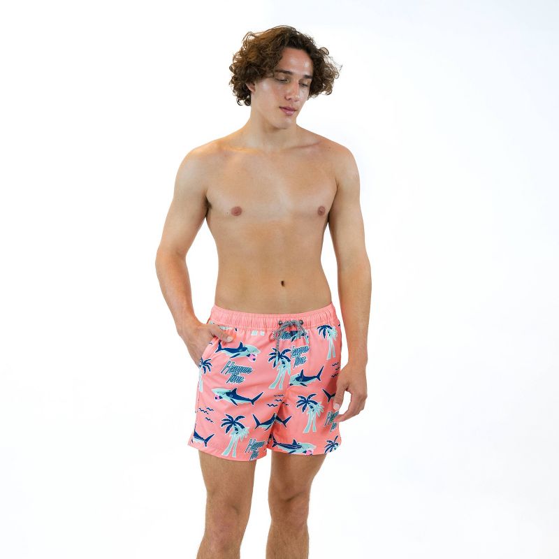 Party Pants Men's Hammertime Party Swim Shorts - Pink S