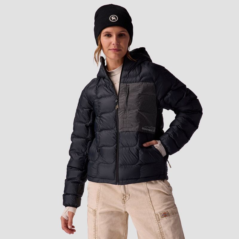 Backcountry, Waas ALLIED Down Hooded Jacket - Women's, Black, XS