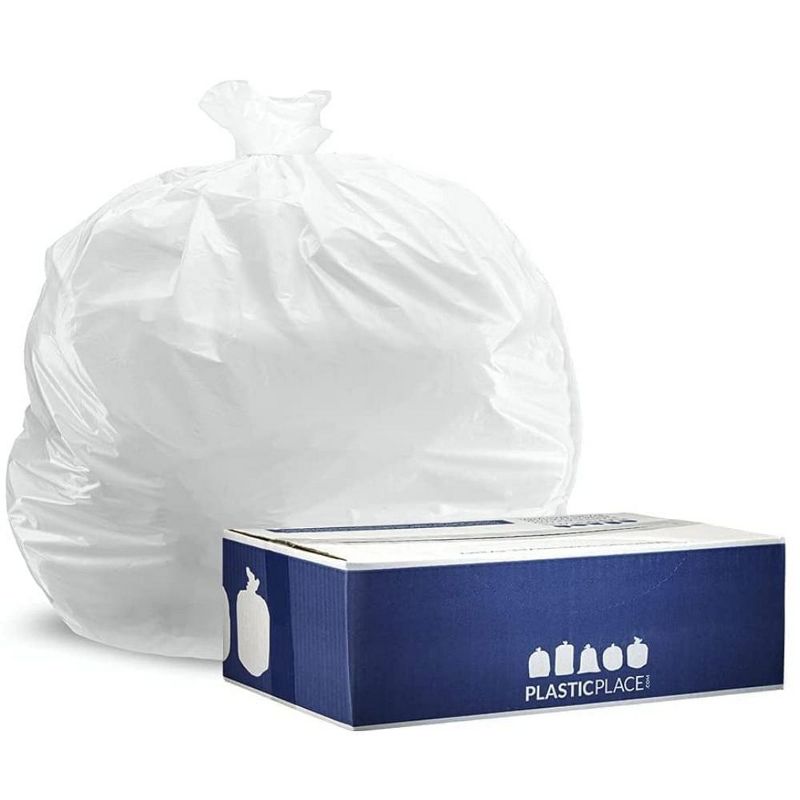 Plasticplace 55-60 Gallon Trash Bags, 0.7 Mil, 38"x58", (100 Count)