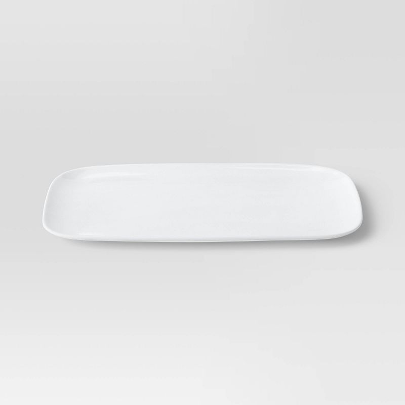 16.25" New Porcelain Rectangle Large Serve Platter - Threshold™