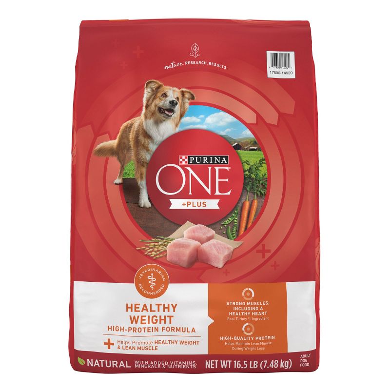 Purina ONE SmartBlend High Protein Healthy Weight Natural Turkey Flavor Dry Dog Food - 16.5lbs
