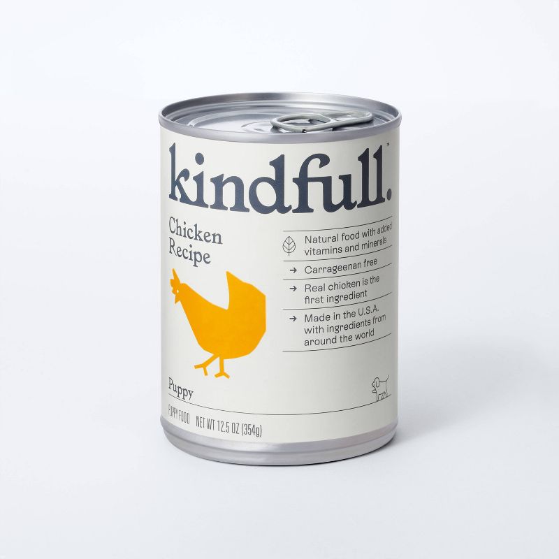 New Puppy Formula Chicken Flavor Wet Dog Food - Kindfull™ 12.5oz