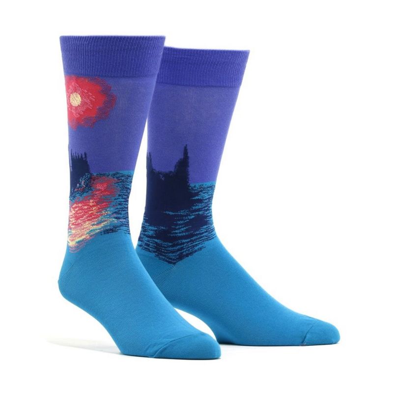 House of Parliament at Sunset Art Socks (Men's Sizes, Adult Large) from the Sock Panda